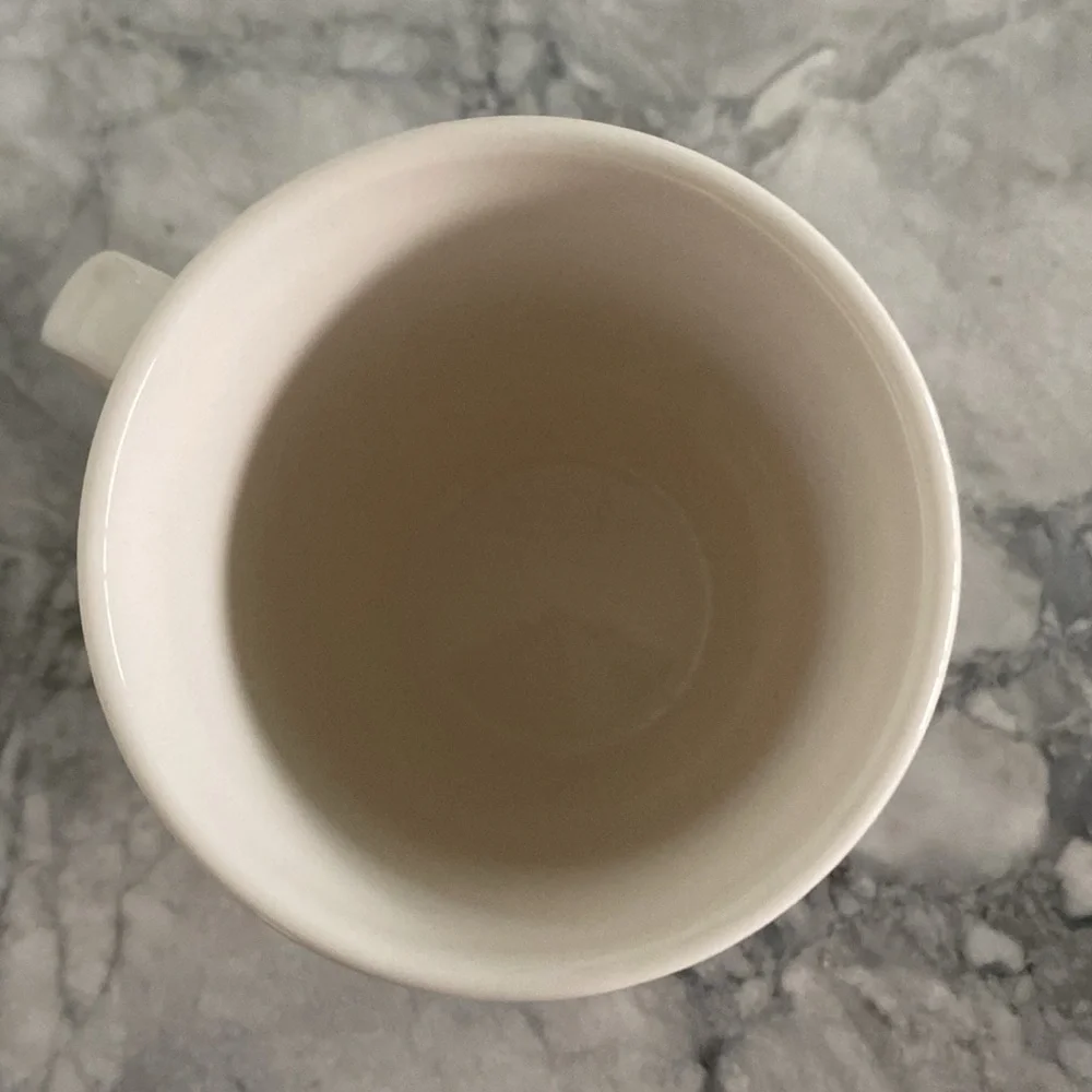 Starbucks Small Abbey Coffee Mug from 2002 White Barista Espresso Mug